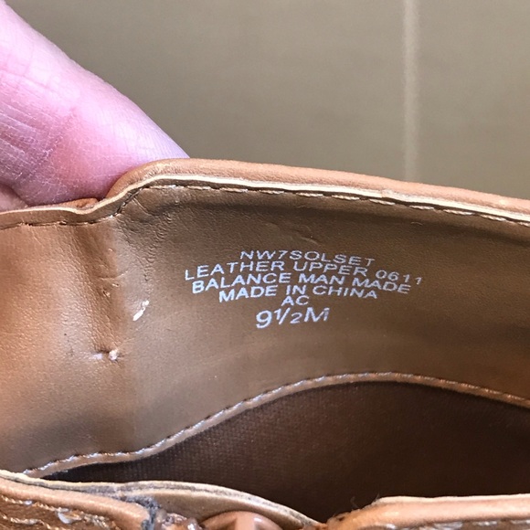 Nine West Tan Leather Zip Ankle Boots - Picture 7 of 10